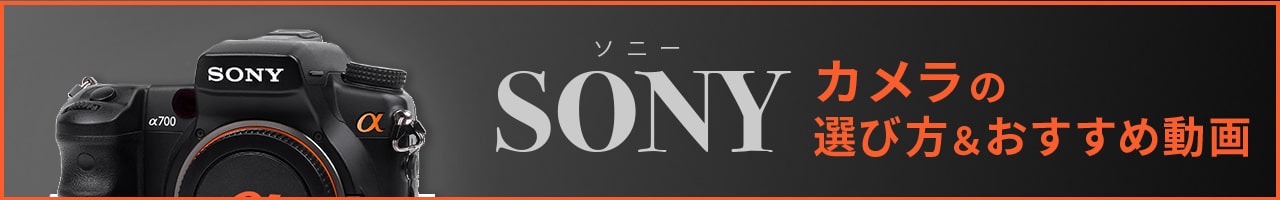 SONY（ソニー）カメラの“選び方”おすすめ動画